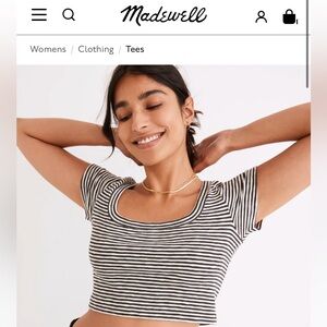 Madewell Westville crop tee